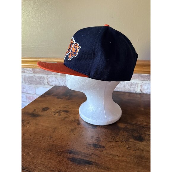 Mitchell & Ness Chicago Bears Navy & Orange Adjustable Snapback Hat - Picture 3 of 16